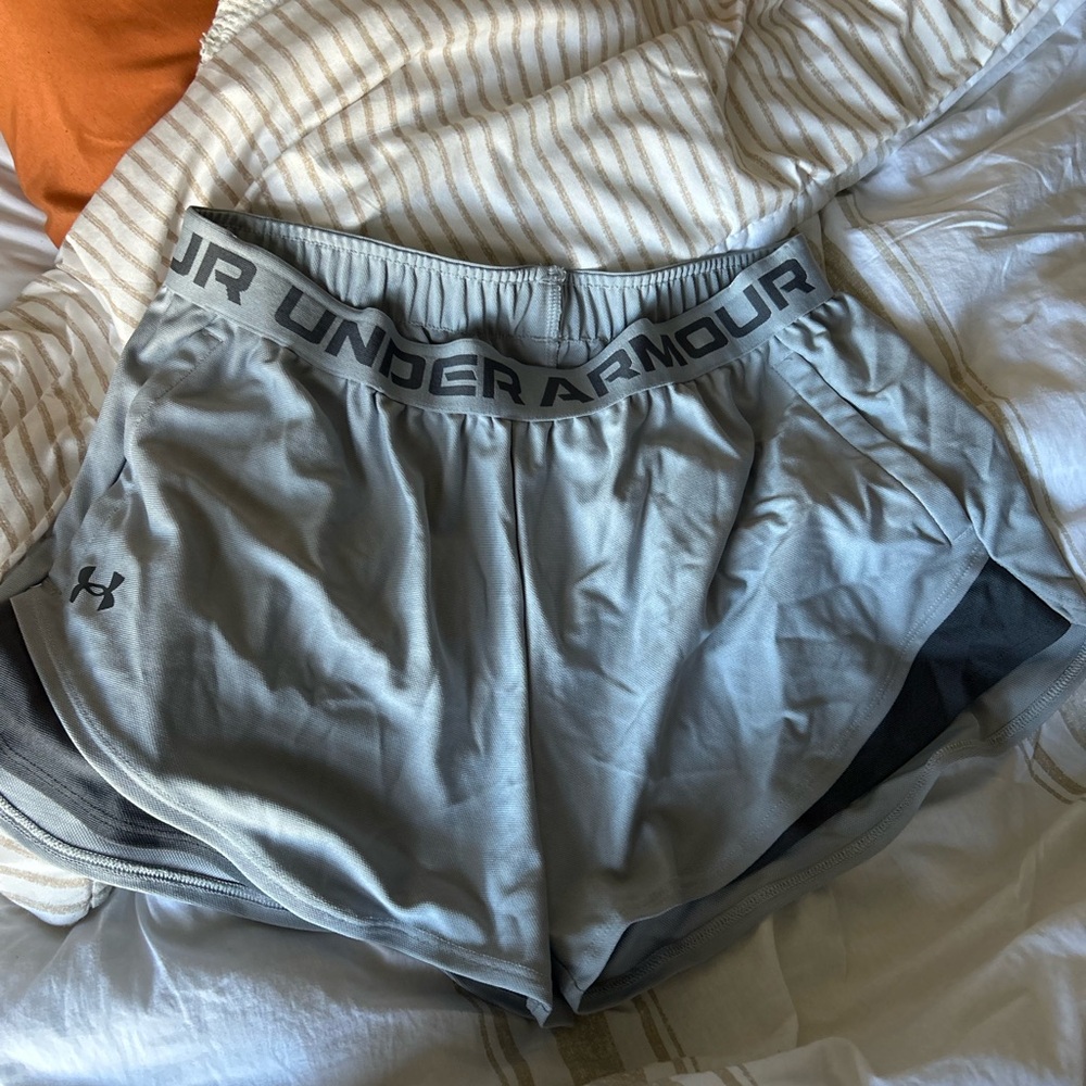 Under Armour Light Gray Performance Shorts